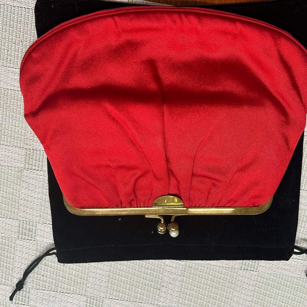 Elegant Red Clutch Bag